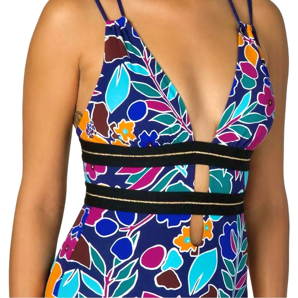✨NWT✨COLE OF CALIFORNIA▪️ Women’s One Piece Colorful Floral Swimsuit - Picture 10 of 15